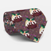 Kerstpruimelpudding Stropdas (Opgerold)