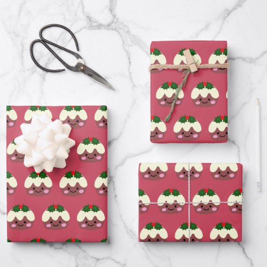 Kerstpudding 1 inpakpapier vel (Voorkant)
