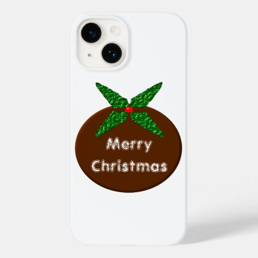 Kerstpudding Aanpasbaar Case-Mate iPhone Case (Achterkant)