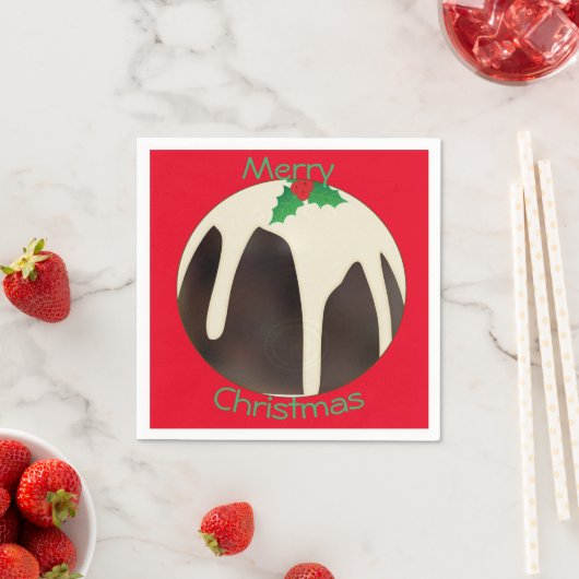 Kerstpudding Bowlen, Servet (Insitu)