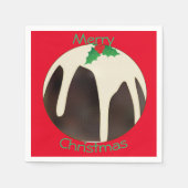 Kerstpudding Bowlen, Servet (Voorkant)