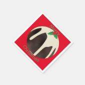 Kerstpudding Bowlen, Servet (Hoek)