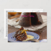 kerstpudding briefkaart (Voorkant / Achterkant)