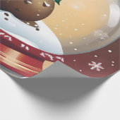 kerstpudding cadeaupapier (Hoek)