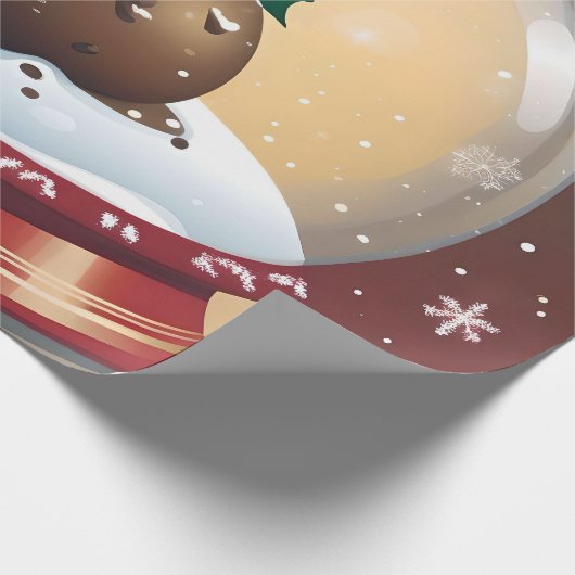 kerstpudding cadeaupapier (Hoek)