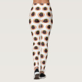 Kerstpudding cartoon illustratie leggings (Achterkant)