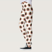 Kerstpudding cartoon illustratie leggings (Links)