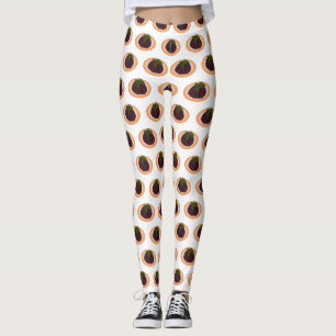 Kerstpudding cartoon illustratie leggings