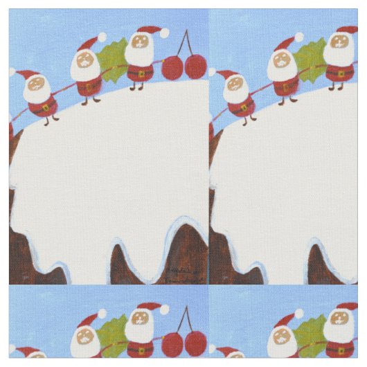 Kerstpudding en Kerstmannen Stof (Close Up)