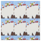 Kerstpudding en Kerstmannen Stof (Swatch)