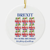 kerstpudding | EU-aansluiting | BREXIT Keramisch Ornament (Voorkant)