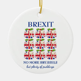 kerstpudding | EU-aansluiting | BREXIT Keramisch Ornament