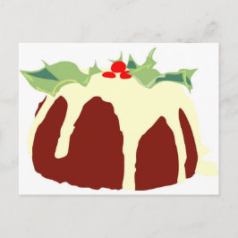 kerstpudding feestdagenkaart