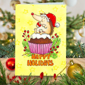 Kerstpudding Groet Kaart