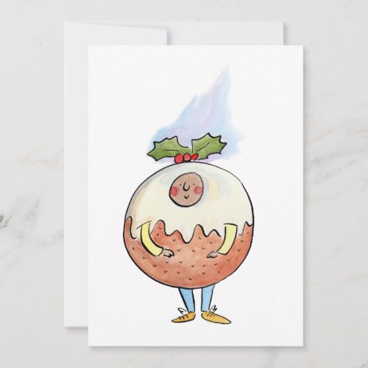 kerstpudding kaart (Voorkant)