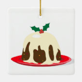 kerstpudding keramisch ornament (Achterkant)