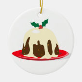 kerstpudding keramisch ornament (Voorkant)