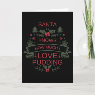 Kerstpudding Liefhebber Shirt Voor Comfort Foodies Kaart