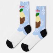 Kerstpudding Ontwerp Kerstmis Sokken (Links)