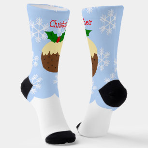 Kerstpudding Ontwerp Kerstmis Sokken