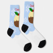 Kerstpudding Ontwerp Kerstmis Sokken (Rechts)