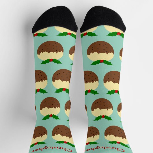 Kerstpudding Ontwerp Kerstmis Sokken (Top)