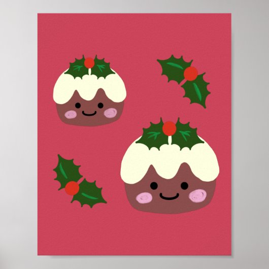 Kerstpudding Poster (Voorkant)