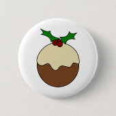 kerstpudding ronde button 5,7 cm (Voorkant)