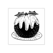 kerstpudding rubberstempel (Afrduk)
