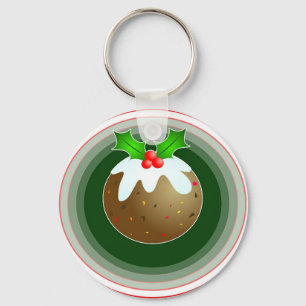 kerstpudding sleutelhanger