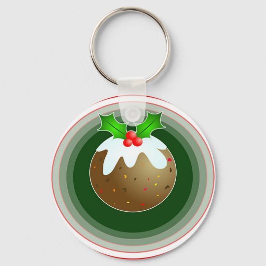kerstpudding sleutelhanger (Voorkant)