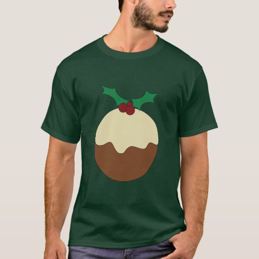 kerstpudding t-shirt (Voorkant)