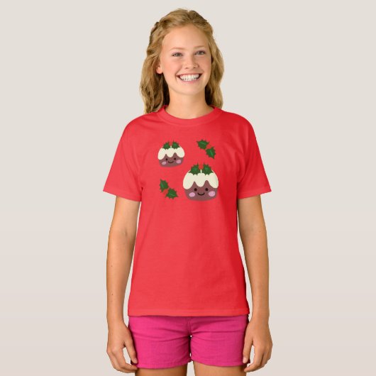 Kerstpudding T-shirt (Voorkant volledig)