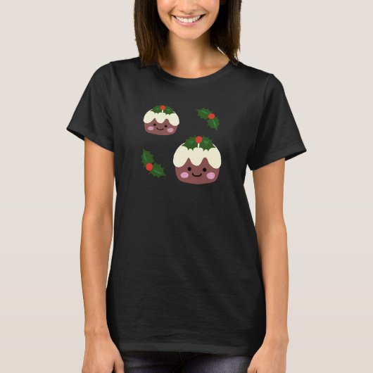 kerstpudding t-shirt (Voorkant)