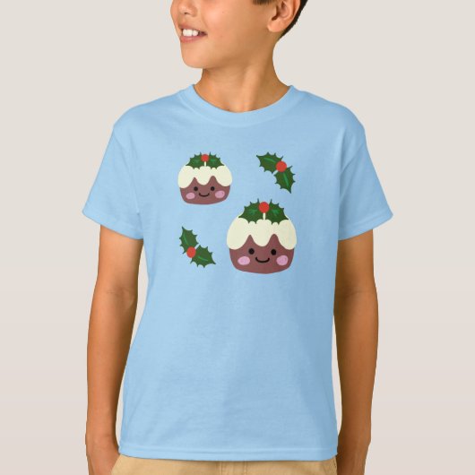 kerstpudding t-shirt (Voorkant)