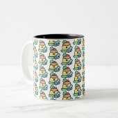 kerstpudding tweekleurige koffiemok (Voorkant links)