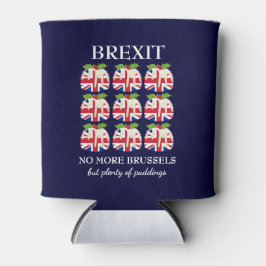 kerstpudding | Union Jack Blue | BREXIT Blikjeskoeler
