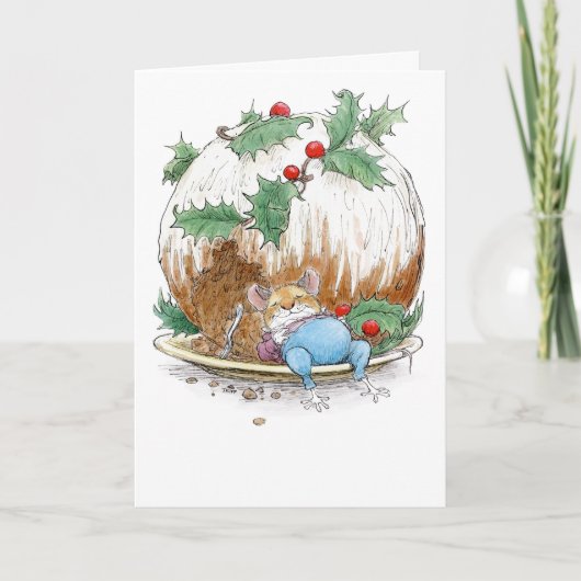 Kerstpuddingmuis van Wallace Tripp Kaart (Voorkant)