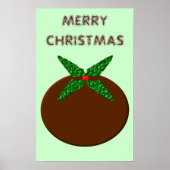 Kerstpuddingposter Poster (Voorkant)