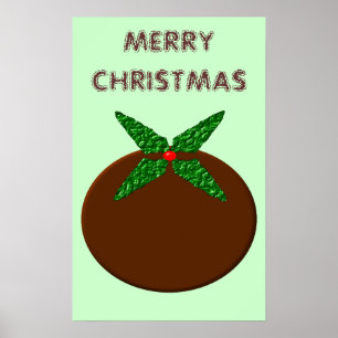 Kerstpuddingposter Poster