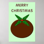 Kerstpuddingposter Poster (Voorkant)