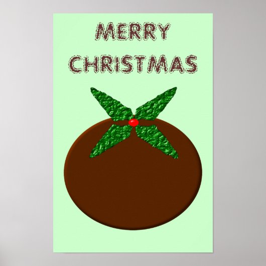 Kerstpuddingposter Poster (Voorkant)