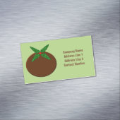 Kerstpuddingtraditie Magnetisch Visitekaartje (Voorbeeld)