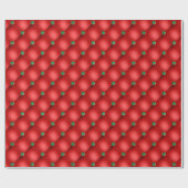 Kerstpuffy, gelild rood en groen cadeaupapier (Vlak)