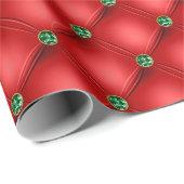 Kerstpuffy, gelild rood en groen cadeaupapier (Rol Hoek)