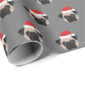 Kerstpug Dog Cadeaupapier (Rol Hoek)