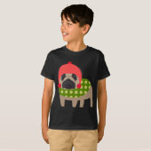 Kerstpug Dog T-shirt (Voorkant volledig)