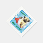 Kerstpug Napkins Servet (Hoek)