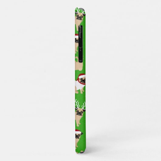 Kerstpugs Green Case-Mate iPhone Case (Achterkant/links)