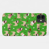 Kerstpugs Green Case-Mate iPhone Case (Achterkant (horizontaal))